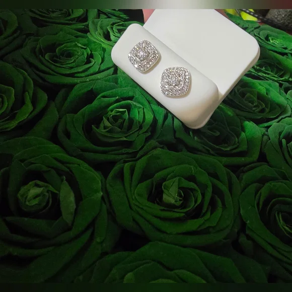 Moissanite 0.68 ct - Elegant 925 Sterling Silver Stud Earrings - Picture 6 of 8